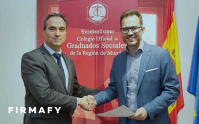 Firmafy firma un acuerdo con el Colegio de Graduados Sociales de Murcia