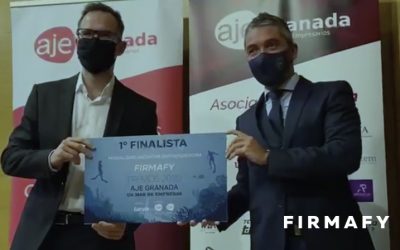 Firmafy consigue el premio de primer finalista de los premios AJE 2020