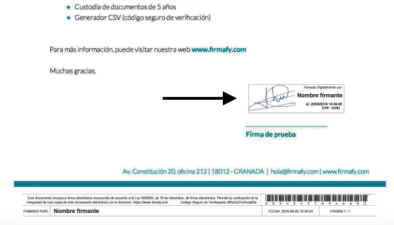 rúbrica final firmafy