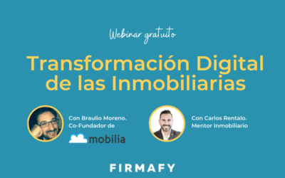 Webinar gratuito Transformación Digital de las Inmobiliarias