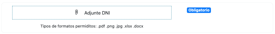 Recuadro para adjuntar archivos en Firmafy 