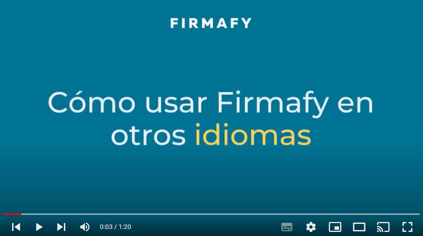 Cómo usar Firmafy en otros idiomas