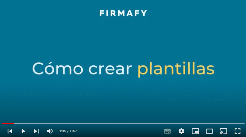 Cómo crear plantillas en Firmafy