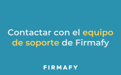 Cómo contactar con el equipo de soporte de Firmafy