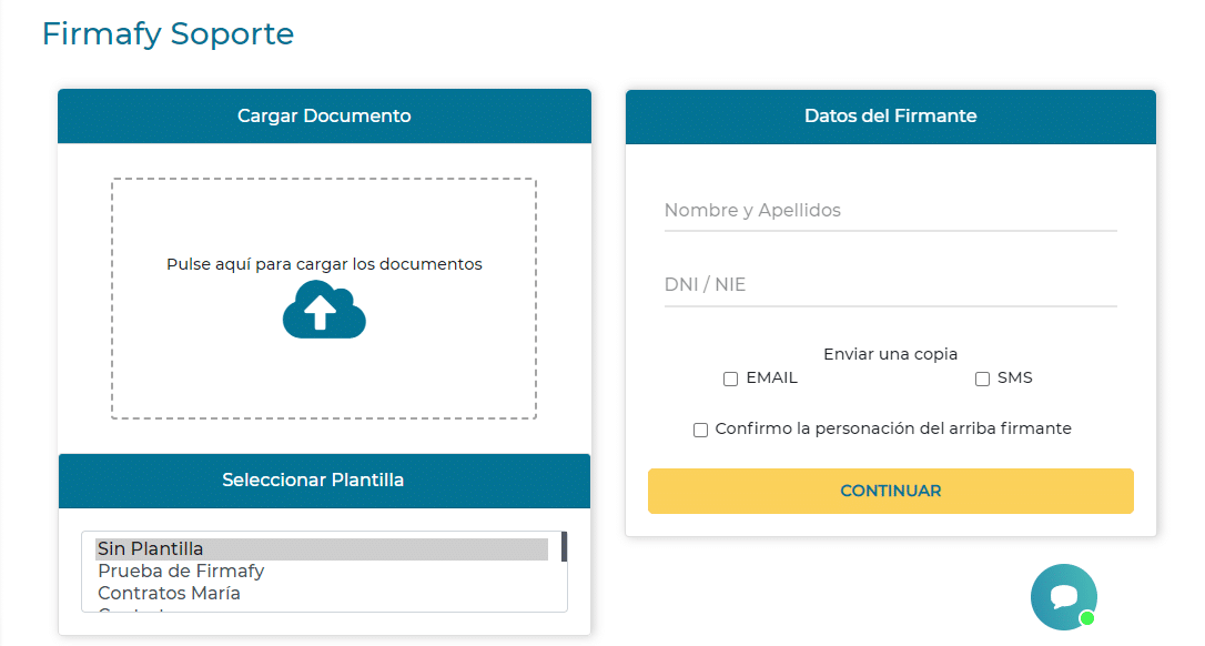 Así funciona la firma presencial de Firmafy