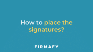 How to place signatures on your Firmafy documents?