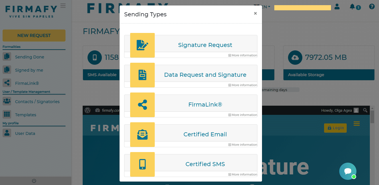 Sending types