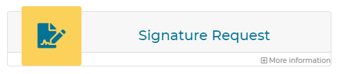 Signature request