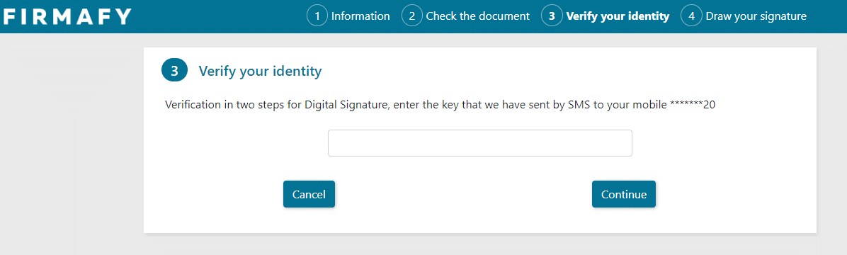 Verify your identity