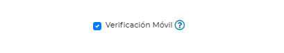 Desactivar la verificación móvil