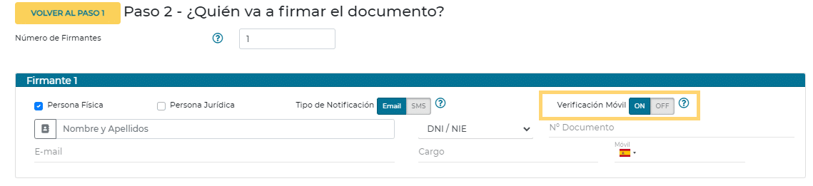 Desactivar Verificación Móvil