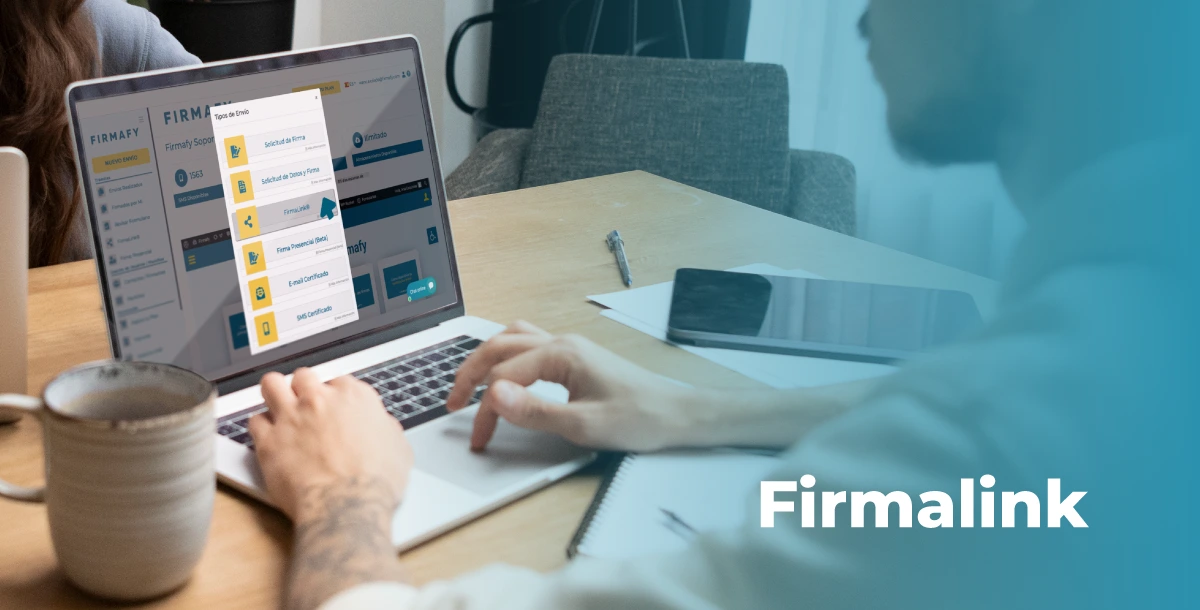 firmafy-firmalink-panel โPanel de Firmafy con opciรณn Firmalink seleccionadaโ.